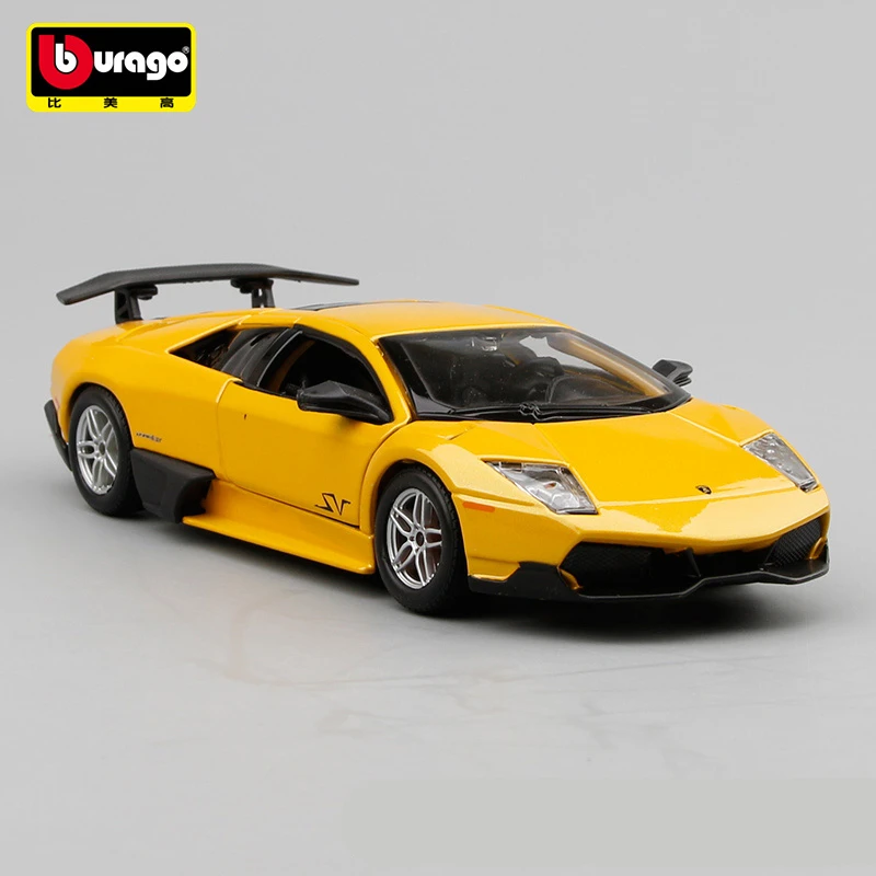 

Модель спортивного автомобиля Bburago 1:24 Lamborghini mur] LP670-4 SV из сплава, модель металлического гоночного автомобиля, имитация детских подарков