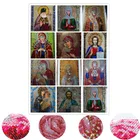 2022 5D алмазная живопись, вышивка крестиком, полностью круглая икона, алмазная вышивка 5d, мозаика, Новогоднее украшение, подарок