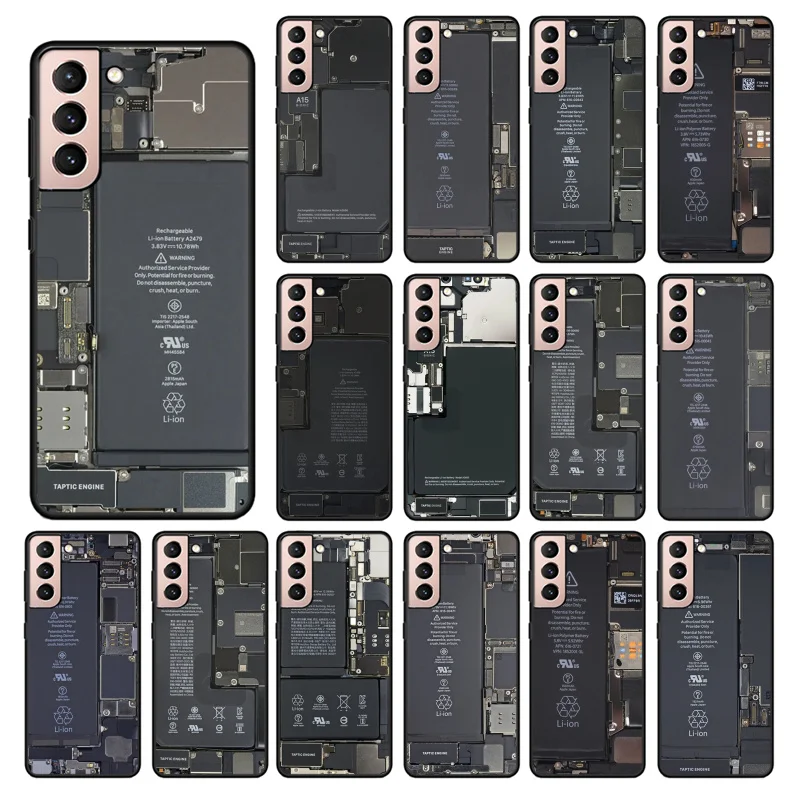 

Battery Phone Case for Samsung S23 S22 S20 Ultra S20 S22 S21 S10 S9 Plus S10E S20FE Note10Plus Note20 9 Motherboard Circuit