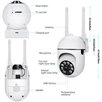 5G WiFi kamery monitorujące 5MP kamera IP HD 1080P IR kolorowy noktowizor ochronny zabezpieczający ruch CCTV kamera zewnętrzna 6