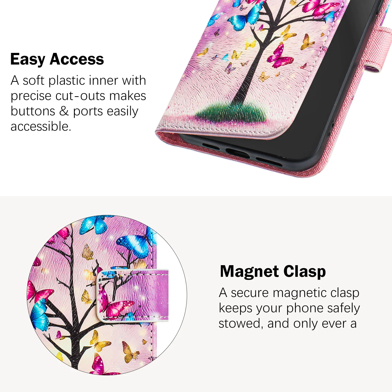 Nubia Z60 Ultra Focus Red Magic 10 Pro Флип-чехол для ZTE Blade V70 V60 V50 Vita A75 A35 A73 A53 Чехлы Кожаный