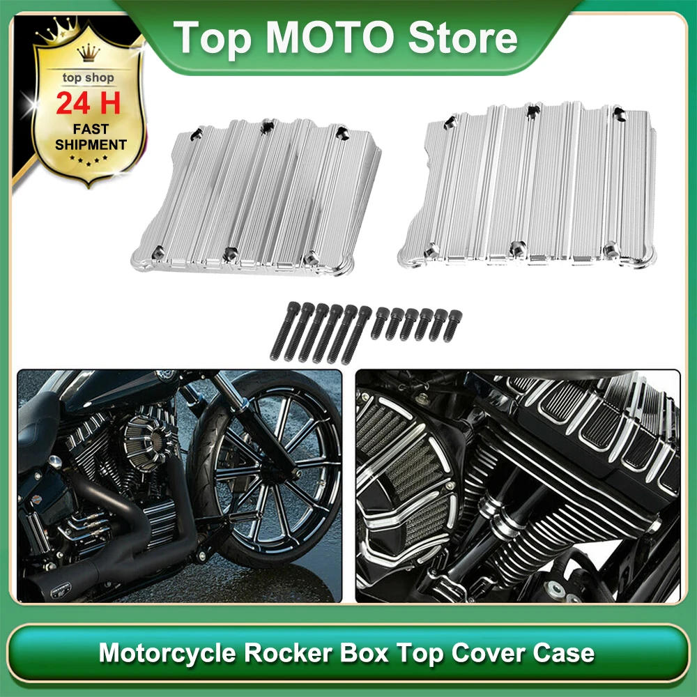 

Motorcycle Parts CNC Aluminum Rocker Box Top Cover Case For Harley Davidson Twim Cam 1999-2017 Dyna Softail