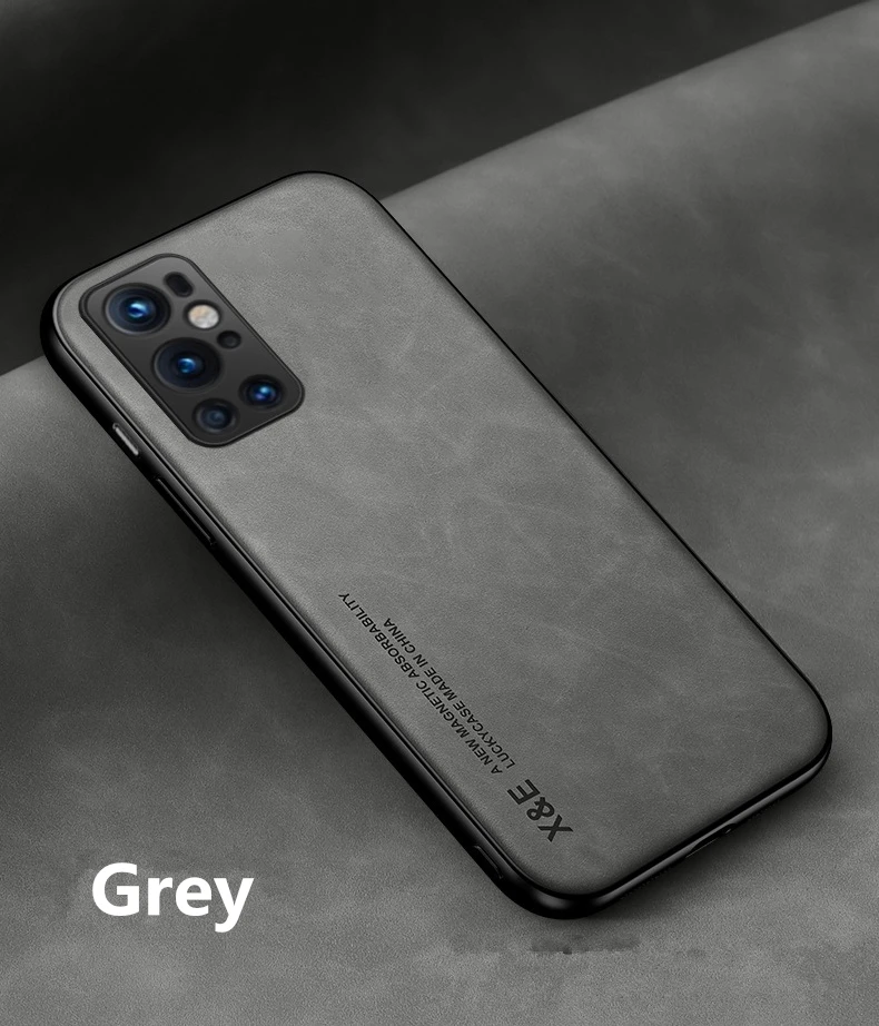 Роскошный кожаный магнитный чехол для телефона One Plus 7 8 9 T Pro замша однотонная