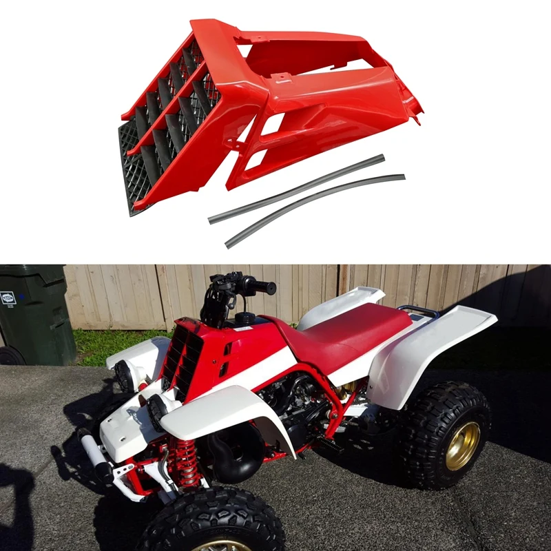 

Plastic Gas Tank Side Cover With Radiator Grill For Yamaha Banshee 350 YFZ350 1987-2006 Red