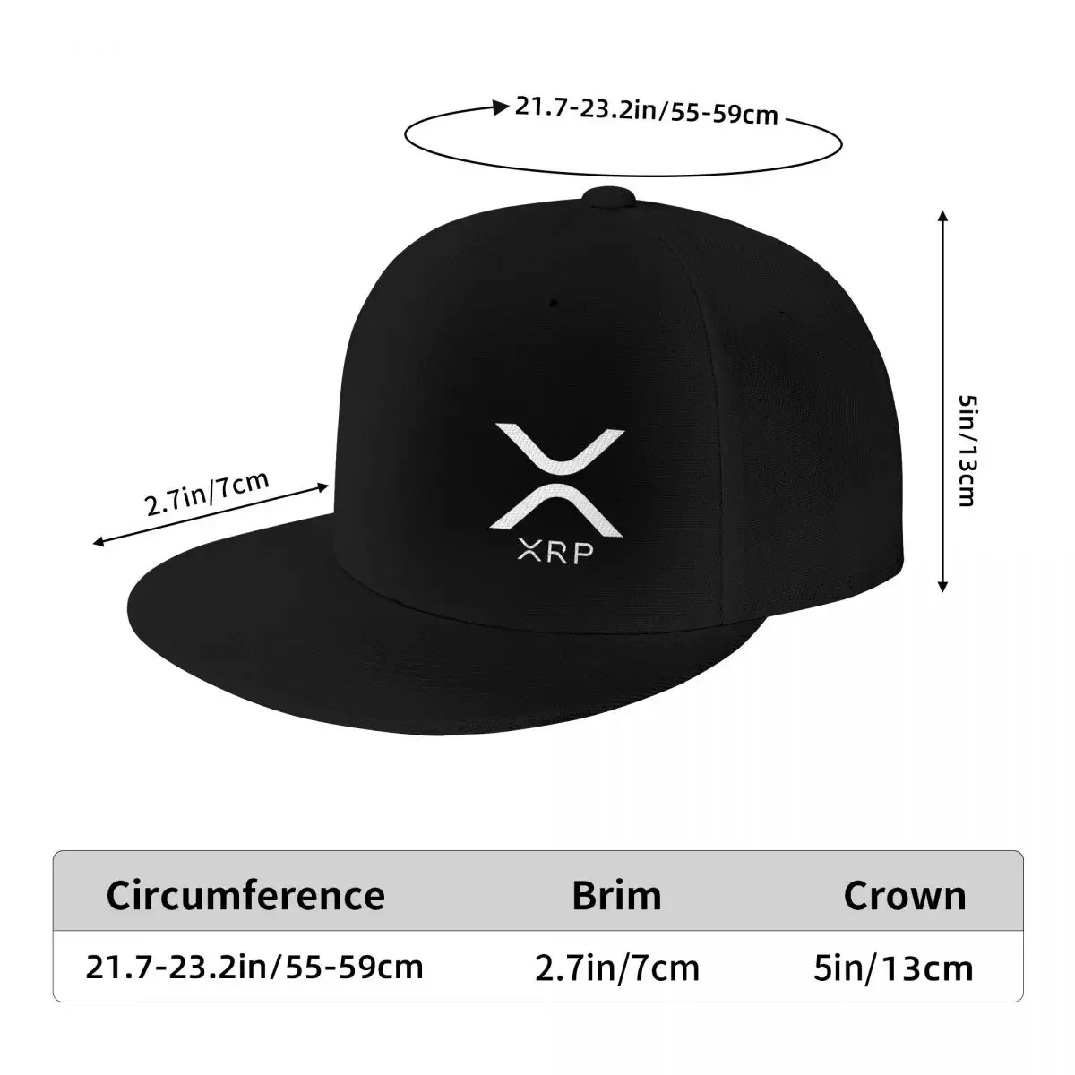 Фото XRP - Ripple Бейсболки премиум-класса Snapback Мужчины Женщины Шляпы Регулируемая кепка Хип-хоп Бейсбольная кепка Casquette №3