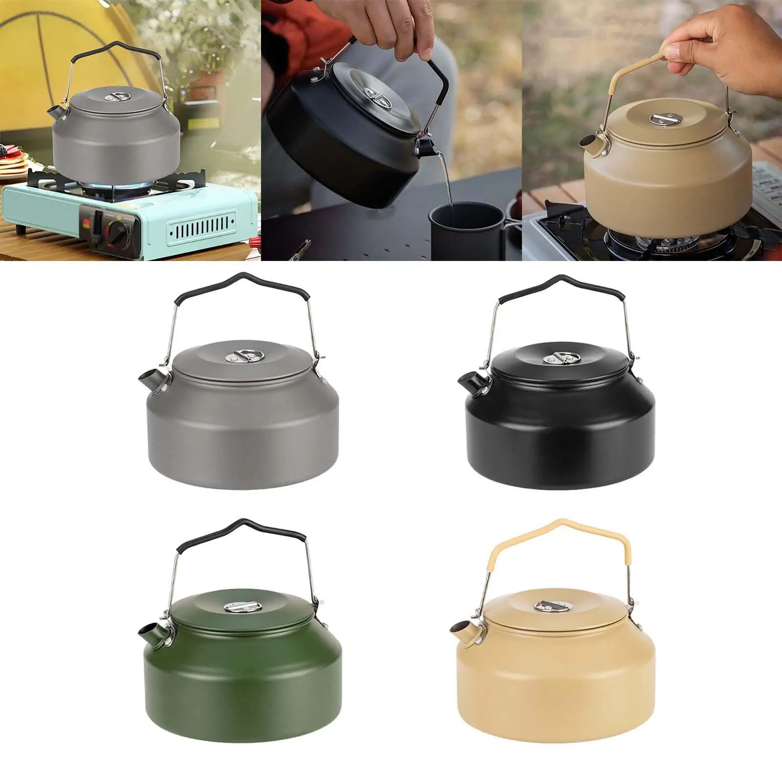 Чайник для кемпинга кипящая вода 1 6 л чайник кухонный портативный повара барбекю