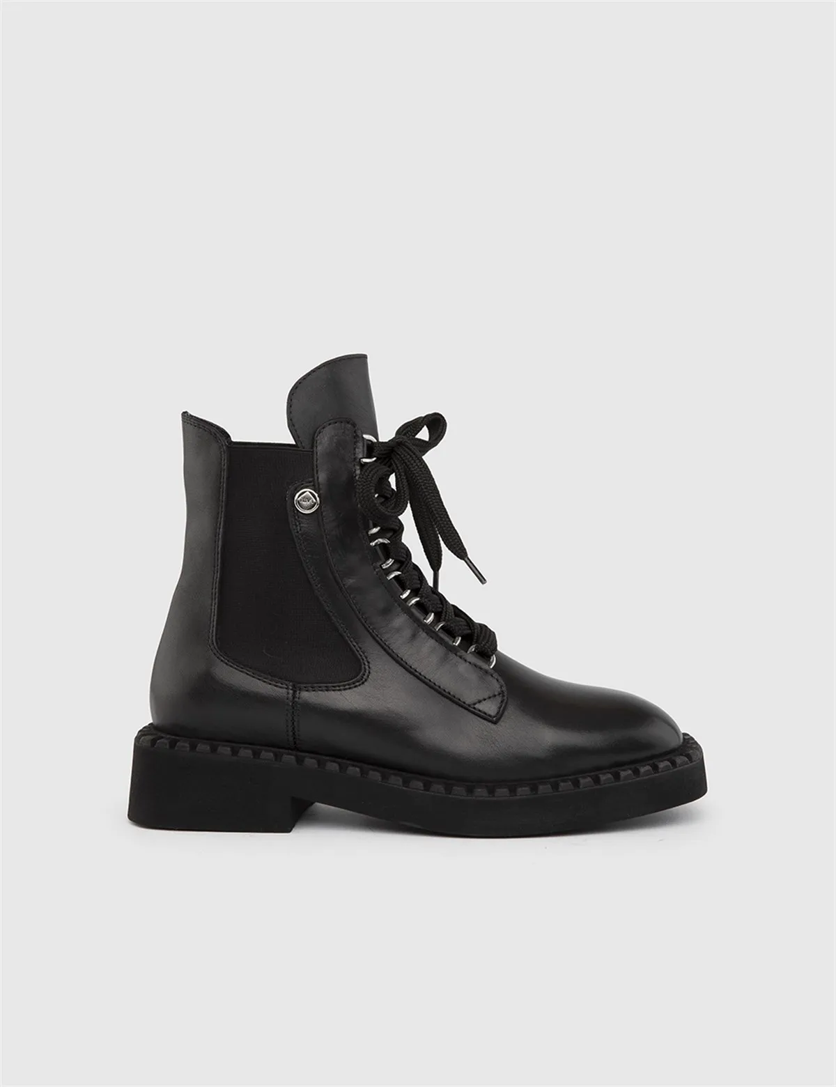 

ILVi-Genuine Leather Handmade Manon Black Leather Women's Boot Women's Shoes 2022 Fall/Winter