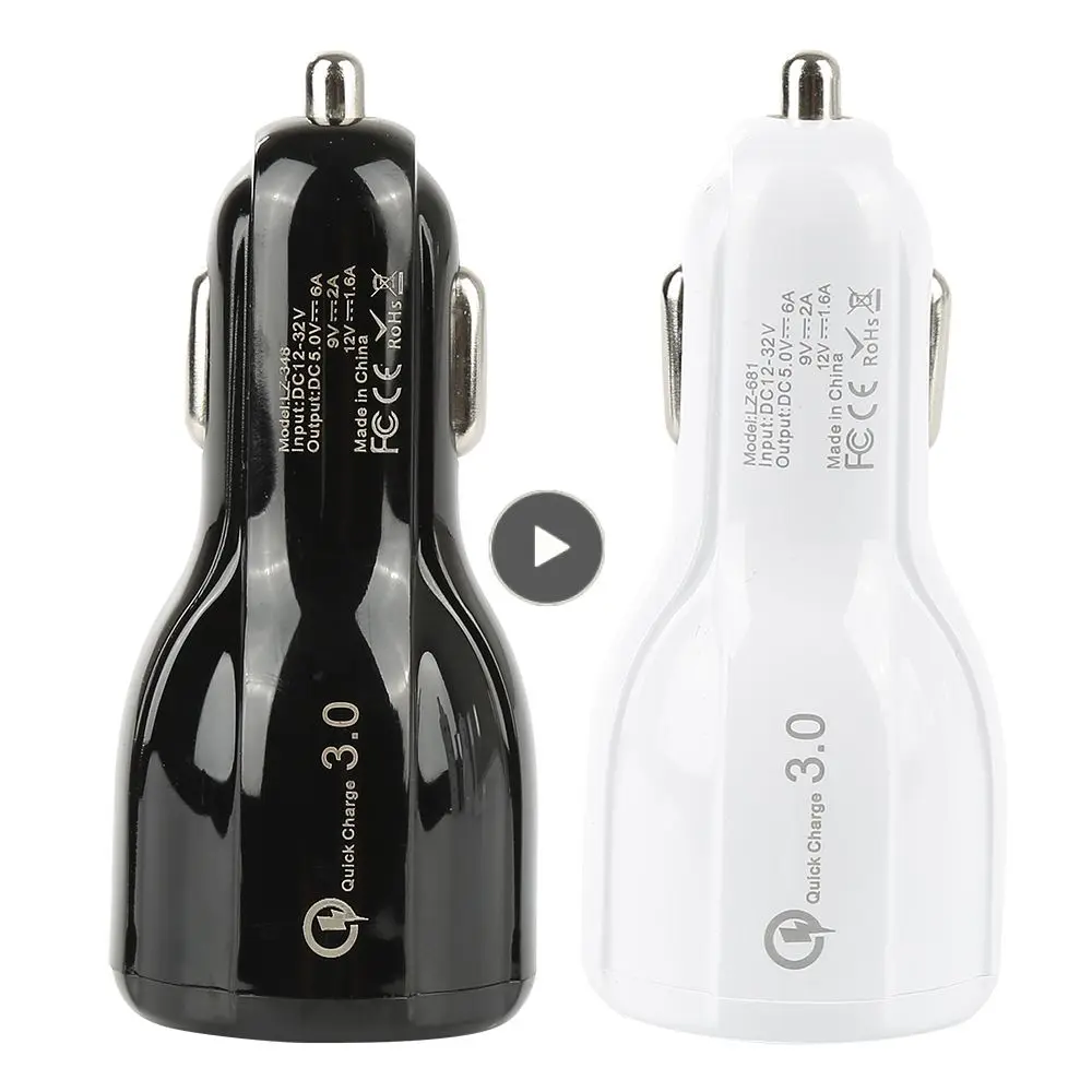 

Car Charger Durable 39w Dual Qc3.0 Fast Charge Adapter Portable Universal Car Charger Adapter Car Supplies For Mobile Tablets