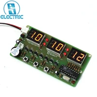 6 bit digital clock soldering diy practice kits for school science project student stem project for learning teaching knowledge