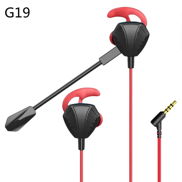 

2023New Dynamic Noise Reduction In-Ear Wired Call Earphones Gaming Computer Earpiece With Dual Mic