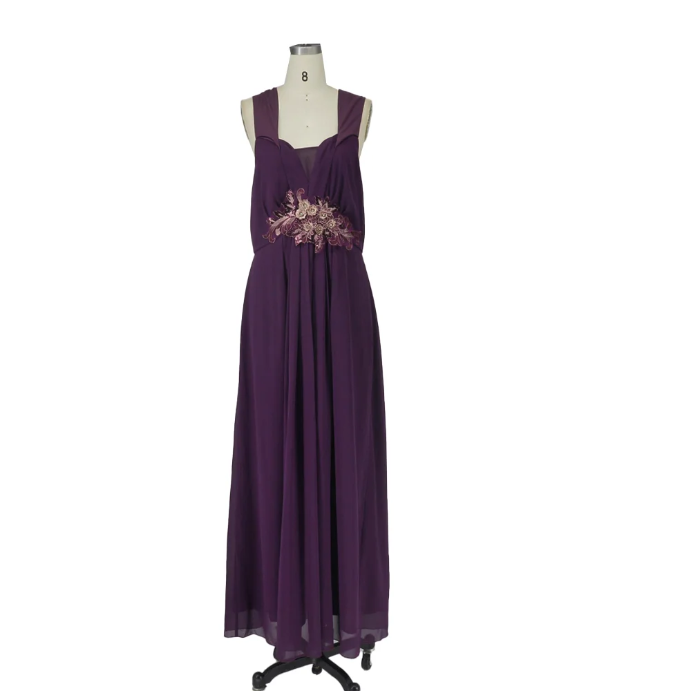 Plus Size Women Dresses Wedding Bridesmaid Applique Elegant Halter Dresses Fashion Solid Color Large Size Female Evening Dresses