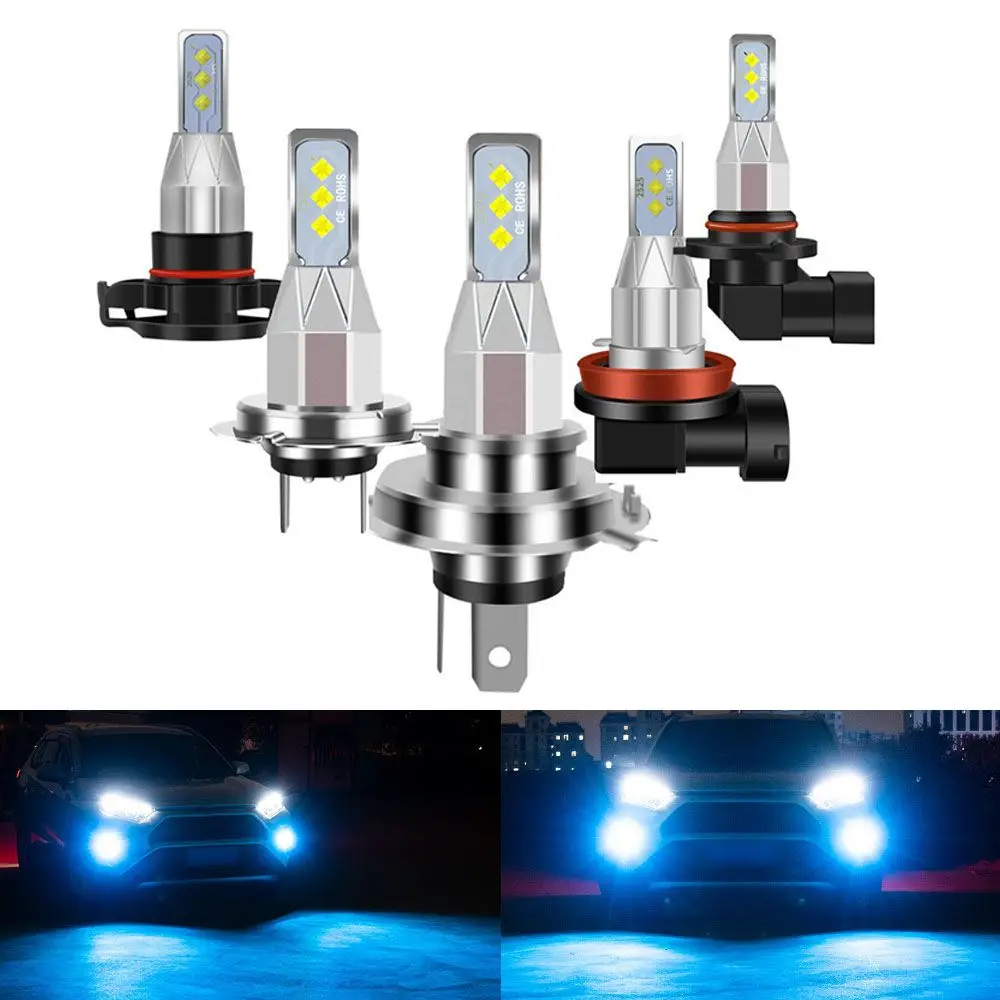 

2 шт., Автомобильные светодиодные лампы 80 Вт H4 H7 H8 H11 9005 9006