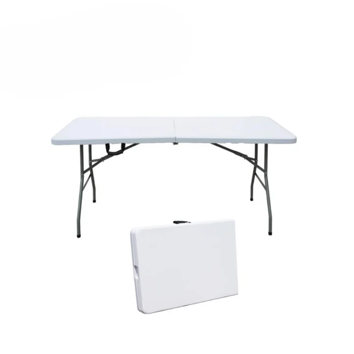 Премиум 6 футов белый пластиковый складной стол портативный многофункциональный