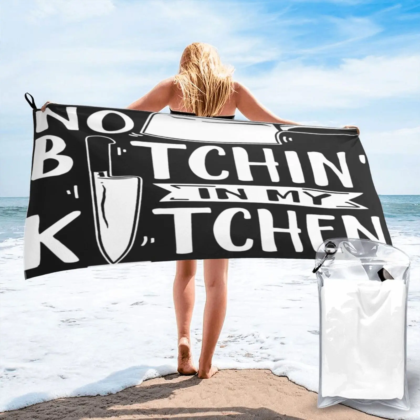 

No Bitchin In My Kitchen Executive Beach Towel Towel Bath Towel Hand Towels Large Bath Towel Bath Towel Hand Towel Hand Towels