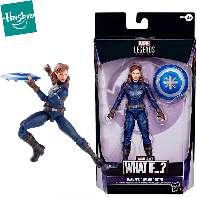 

In Stock Hasbro Marvel Legends What If Captain Carter Action Figure Collectible Game Comic Collecatible Model Gift Toys for Kids