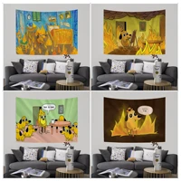 this is fine dog wall tapestry japanese wall tapestry anime wall hanging sheets