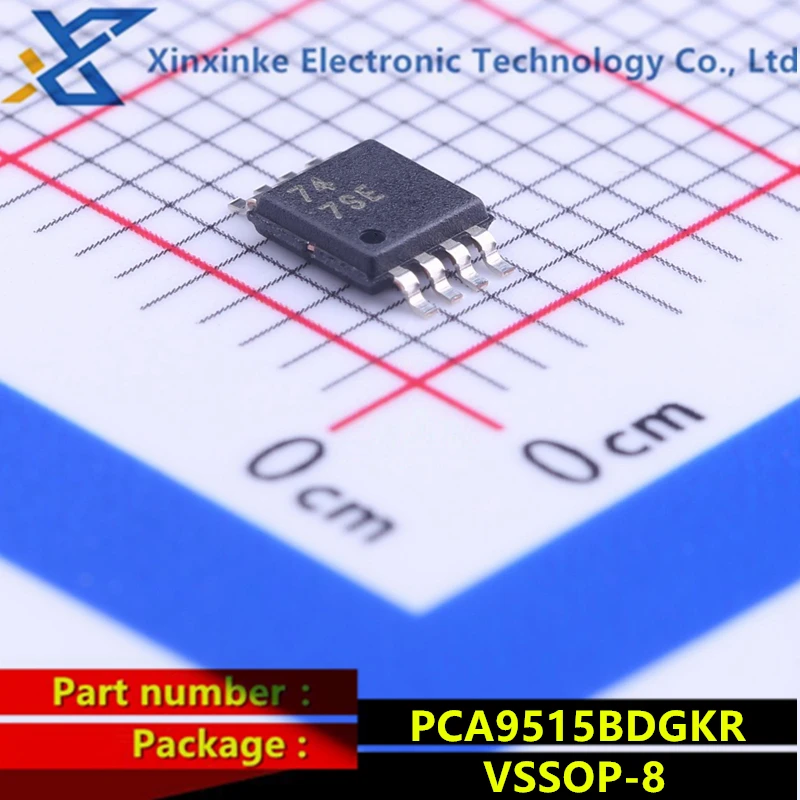 

PCA9515BDGKR VSSOP-8 Mark:7SE Interface ICs Signal Buffers, Repeaters Dual Bidirec I2C Bus and SMBus Repeater Brand New Original