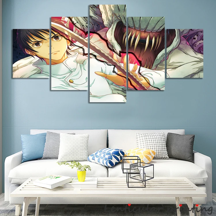 

Без рамки, 5/3 шт., обои Yuta Okkotsu, художественный постер юютсу кайсена для домашнего декора, настенное искусство, холст, наклейки на стену, подар...