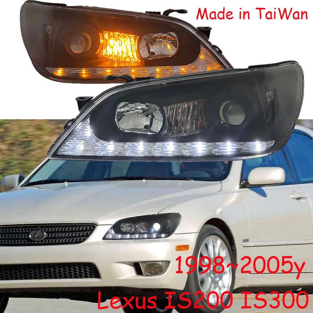 car bumper headlamp for Lexus headlight is200 is300 1998~2005y LED DRL car accessories HID xenon head lamp for Lexus fog light