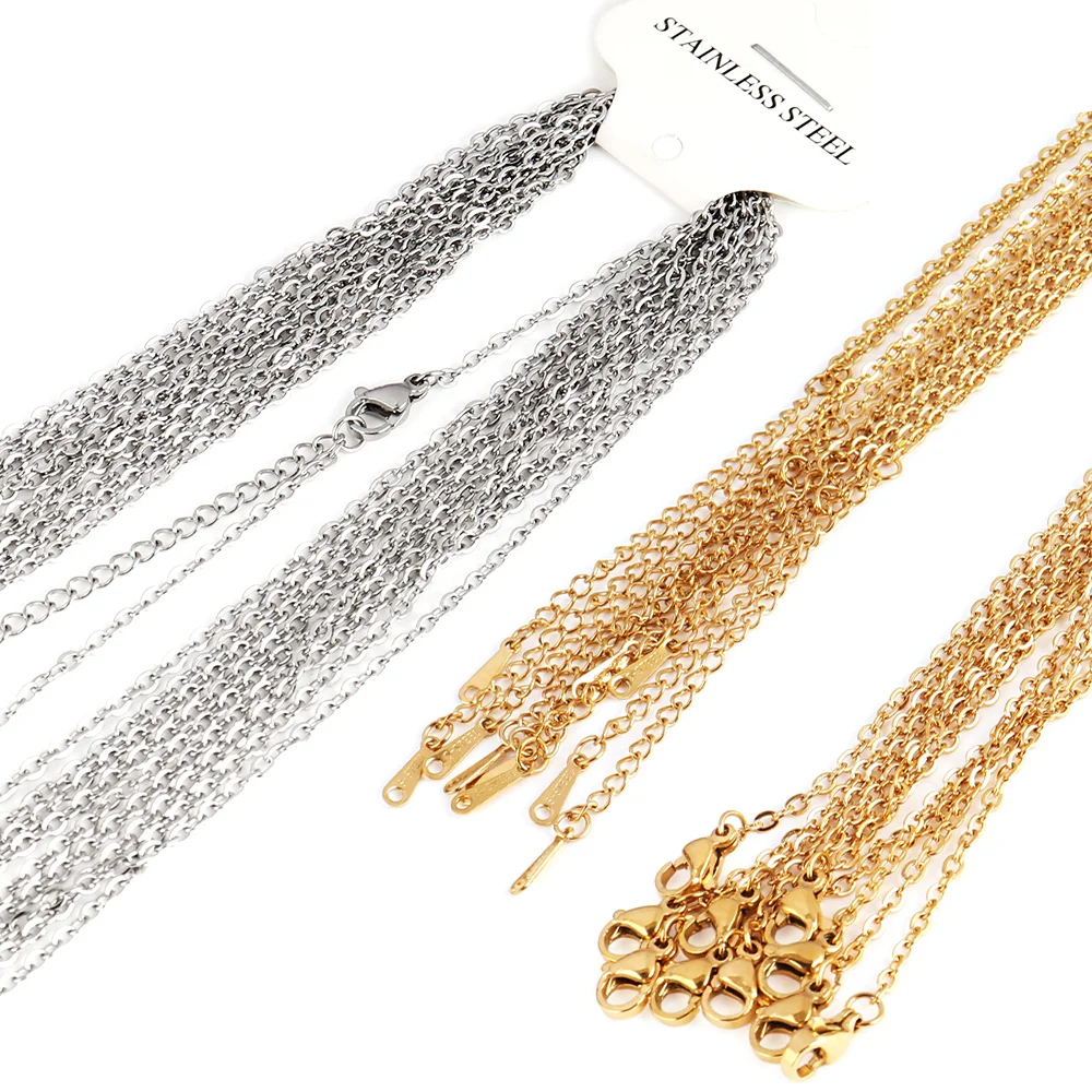 Цепочка Из Нержавеющей Стали звено золотого и серебряного цветов цепочка сделай