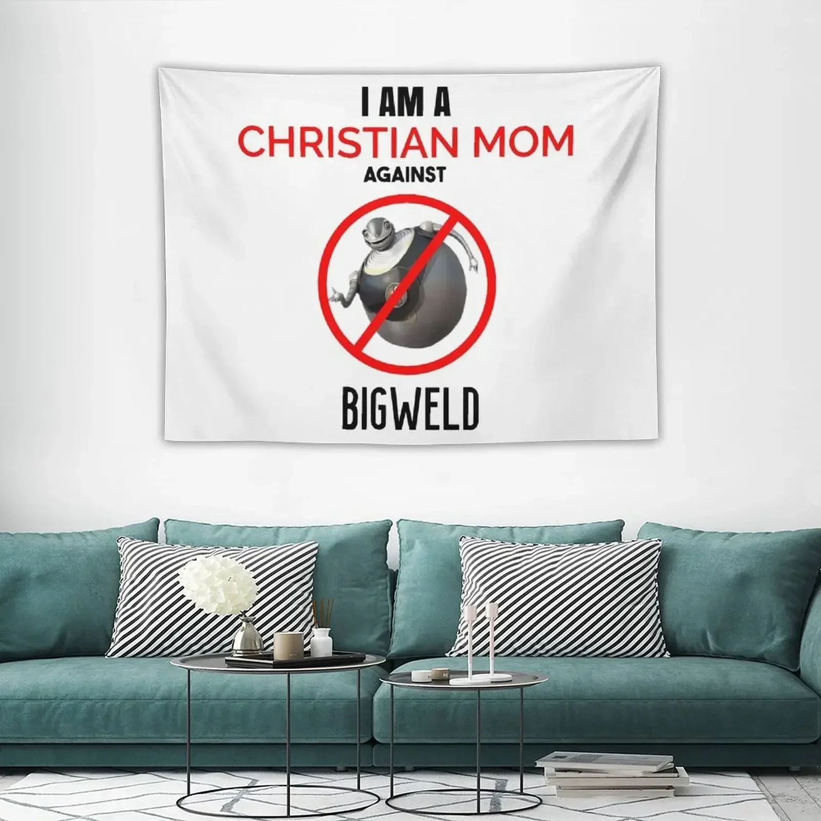 Христианская мама против БОЛЬШОЙ Гобелен Украшения комнаты Эстетические