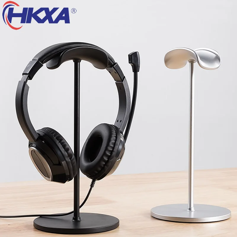 

Aluminum Hook Head Mounted Headphone Bracket Headset Holder Earphone Sticky Display Stand Hanger Earphone Desk Display Stands