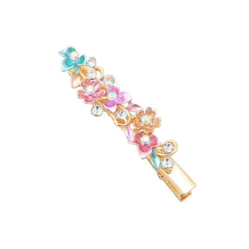 

Multicolor paint baking Alloy Painted crocodile mouth hairpin women's bangs clip side clip