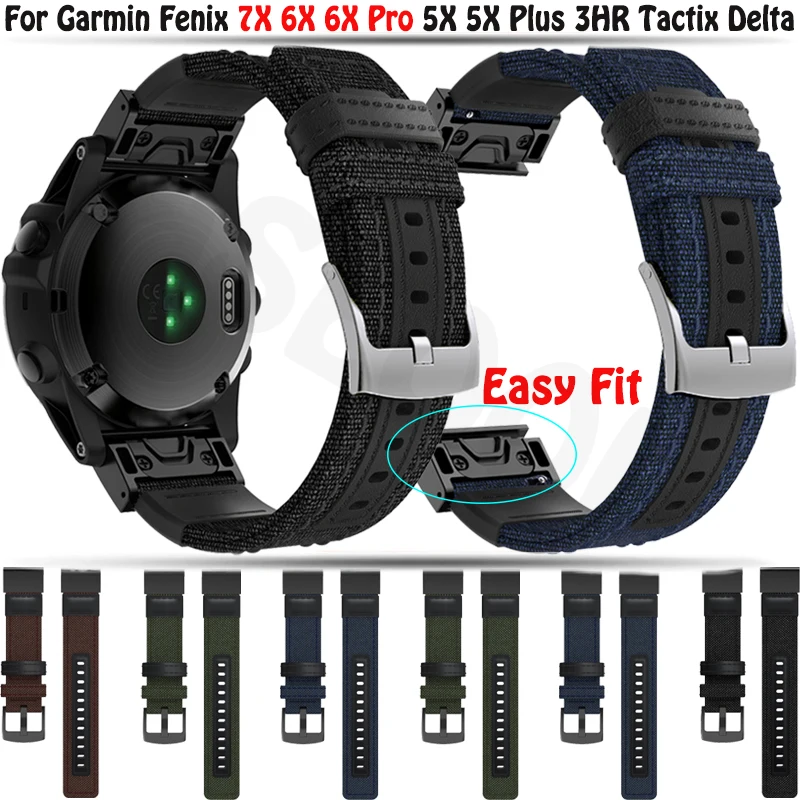 

Оригинальный Воздухопроницаемый нейлоновый Быстросохнущий ремешок для наручных часов Garmin Fenix 7X, ремешок для смарт-часов, браслет для наруч...