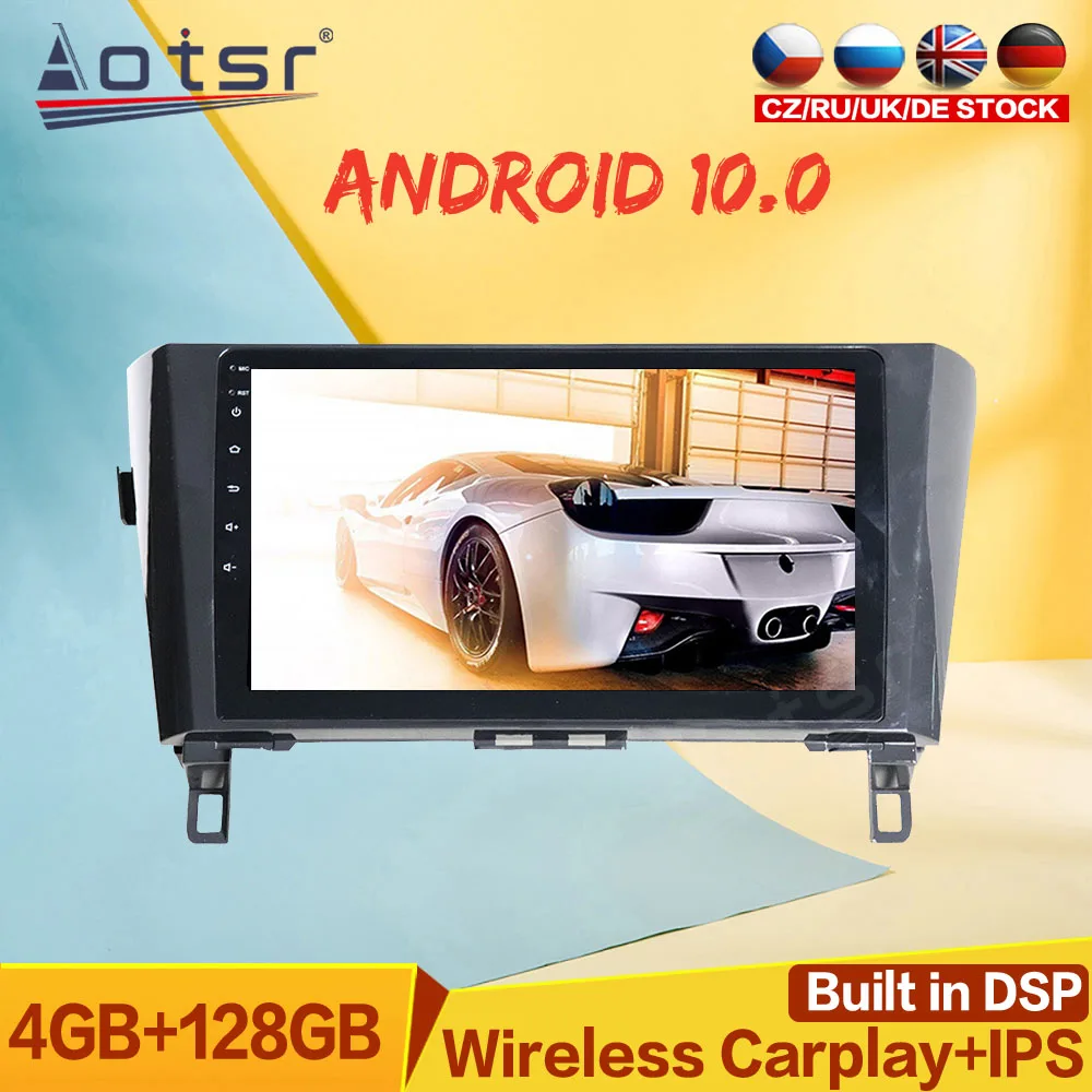 Мультимедийный плеер для Nissan Qashqai X-trail 2013-2017 стерео радио для автомобиля 4 + 128G Android 10 магнитофон головное устройство GPS-навигация