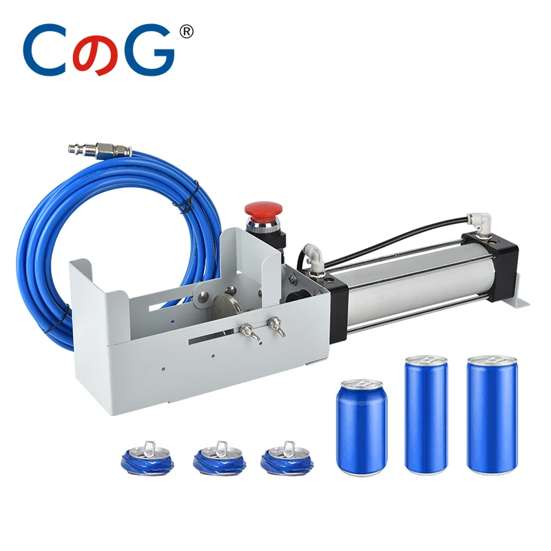 

CG Countertop Mounted Pneumatic Cylinder Can Crusher Valve Push Button Eco-Friendly Recycling Tool for 12oz/16oz Aluminum Cans