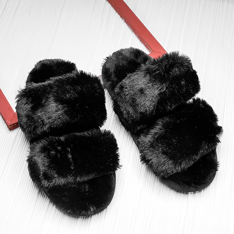 

Новые меховые тапочки с плоской подошвой, модные мягкие удобные зимние меховые тапочки леопардовой расцветки для дома и улицы