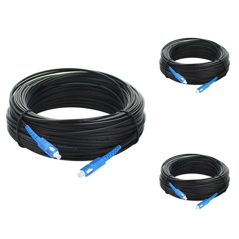 

Fiber Optic Drop Cable SC Single Mode Simplex Outdoor Optical Fibre Optic Drop Cord FTTH Drop Patch Cable