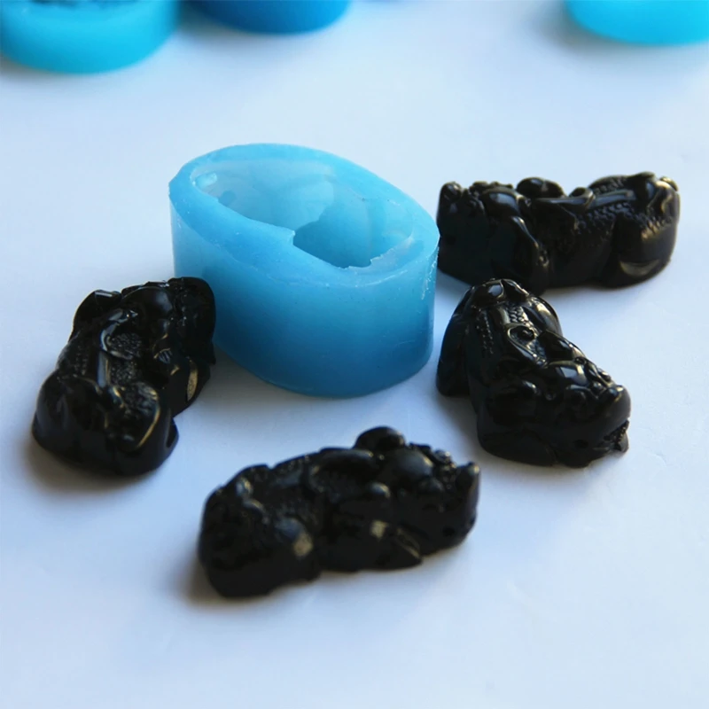 Силиконовые формы Pixiu для подвесок сделай сам форма помадки анималистика на