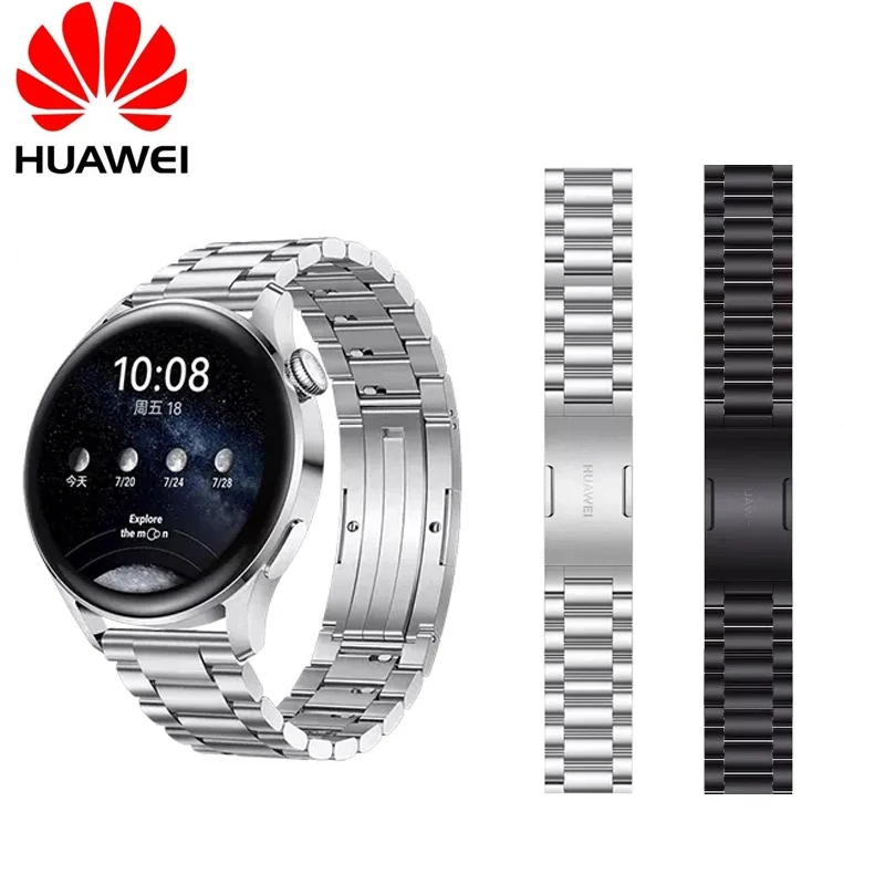 

Huawei Original Stainless Steel Strap For Huawei Watch 3 Pro Watchband 22mm Bracelet For GT 2 Pro / GT2 46mm GT3 Pro 46mm