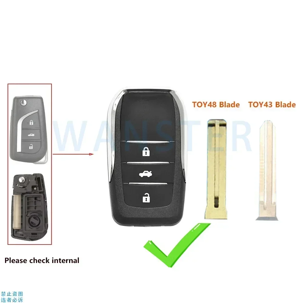 Автомобильный брелок для ключей модифицированный чехол Toyota Rav4 Yaris Highlander Auris Avensis