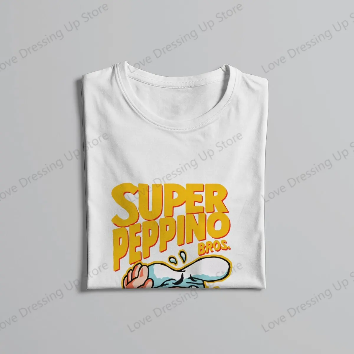 Мужская футболка Super Peppino из 100% чистого хлопка футболки с короткими рукавами