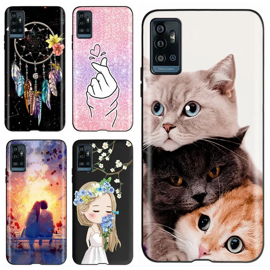 Чехол для ZTE Blade A71, чехол A7030 с милым котом, мультяшный чехол, мягкий силиконовый чехол для ZTE Blade A71, задняя крышка, ударопрочный бампер