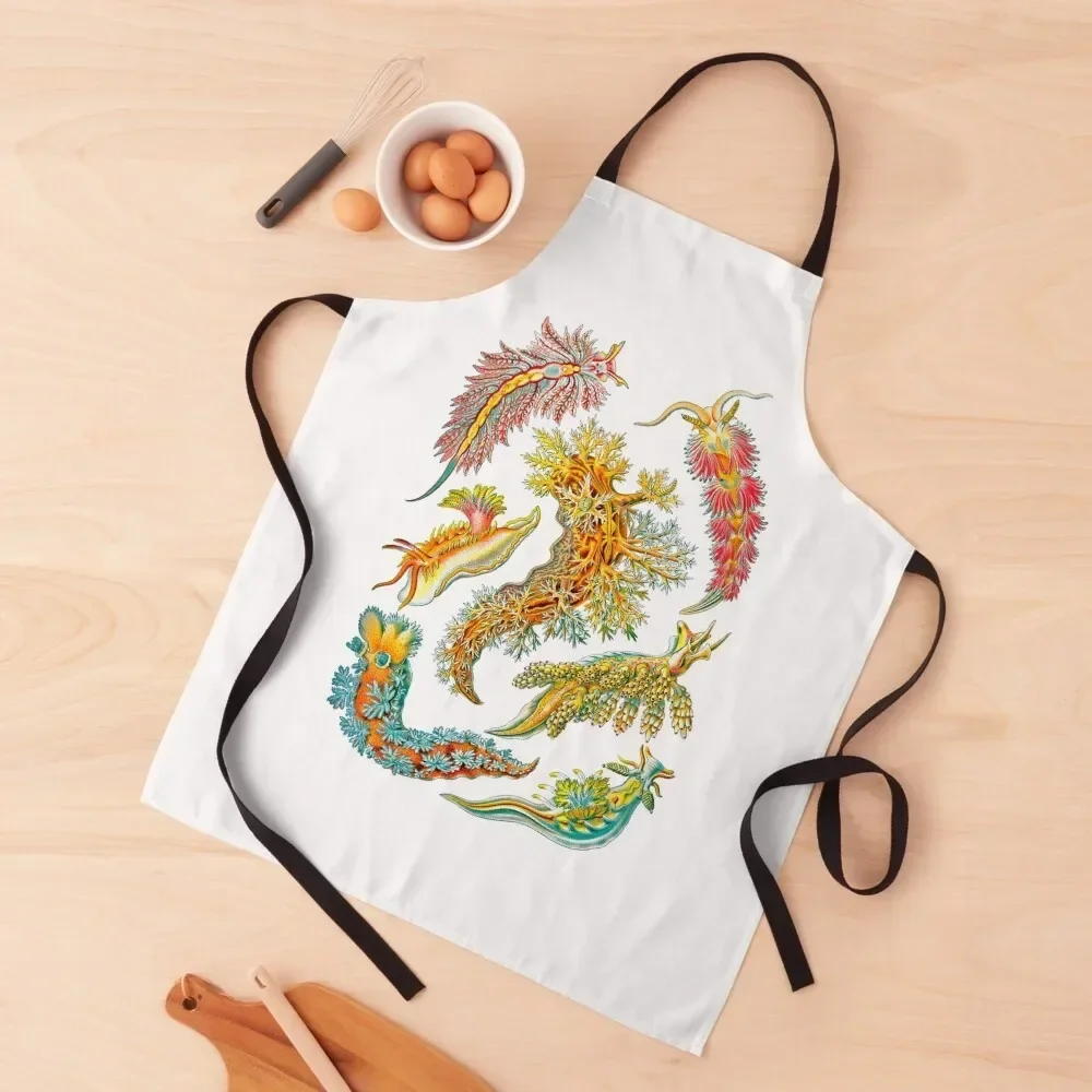 Ernst Haeckel Nudibranch Sea Slugs Фартук Кухонные аксессуары кухонная одежда для мужчин и