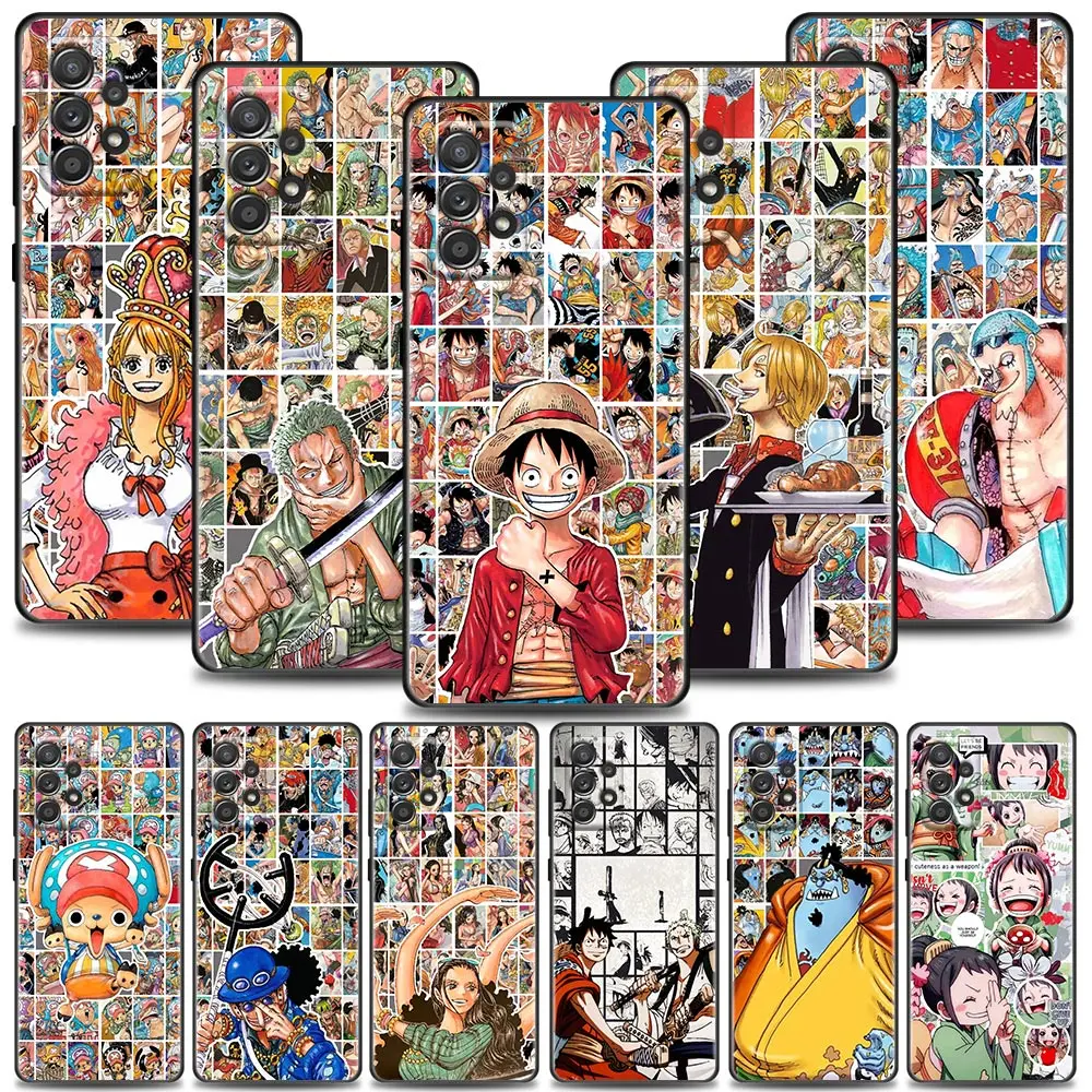 

Anime One Piece Luffy Phone Case For Samsung Galaxy A72 A52 A42 A32 A22 A21s A02s A12 A02 A51 A71 A41 A11 A01 Soft Silicone Case