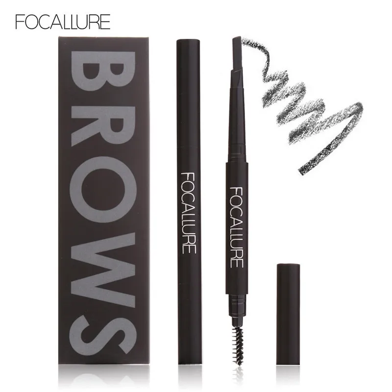 

HEALLOR FOCALLURE Waterproof 3 Colors Eye Brow Eyeliner Pencil Waterproof Microblading Eyebrow Ultra-thin Carving Eyebrow TSLM1