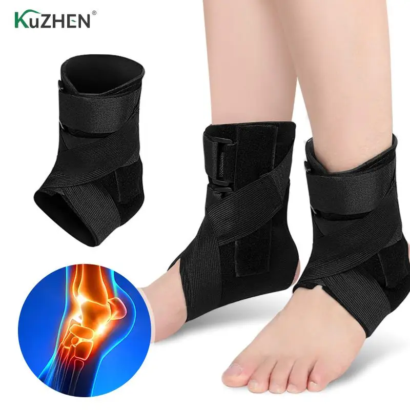 

1pc Protective Football Ankle Support Basketball Ankle Brace Pressure Anti-Spinning Elastic Breathable Support Fitness Sports