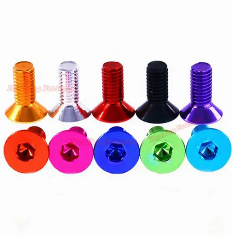 Алюминиевые плоские винты m3 m4 m5x6/8/10/12/14/16 10 шт