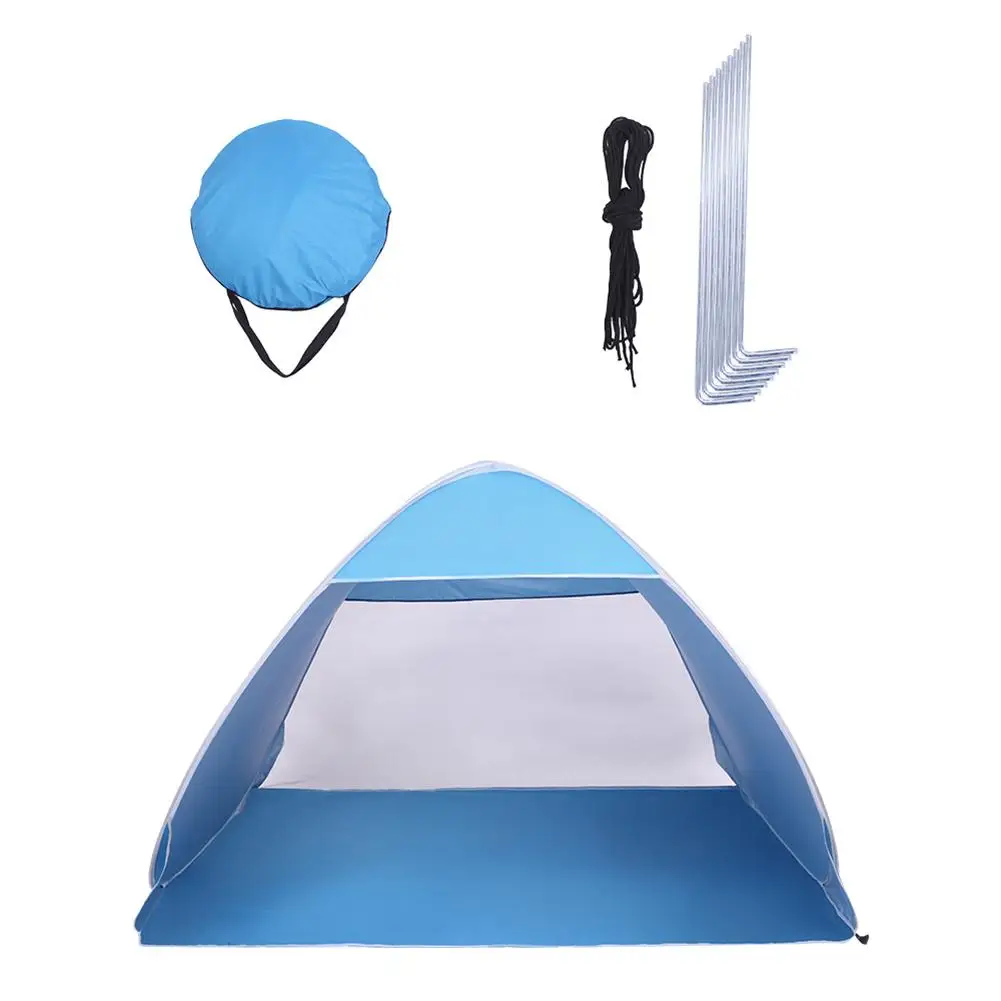 Automatic Beach Tent Pop Up Waterproof Breathable Sun Shelter Tent Fishing Tent Sun Umbrella 2-3 Person
