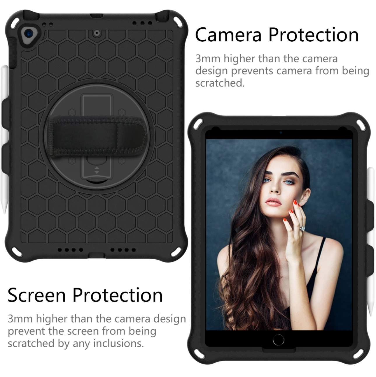 Для Huawei MediaPad T5 10 1 T8 8 0 2020 M5lite M6 4 2019 Turbo M5 360 Поворотный наручный ремешок