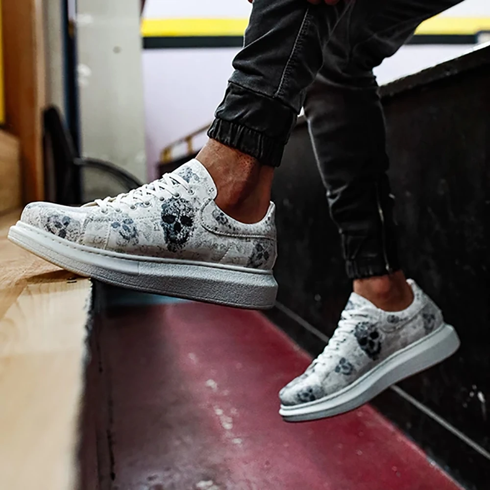 

Knack Digital Print Shoes R044 Ghost Skull Colorful