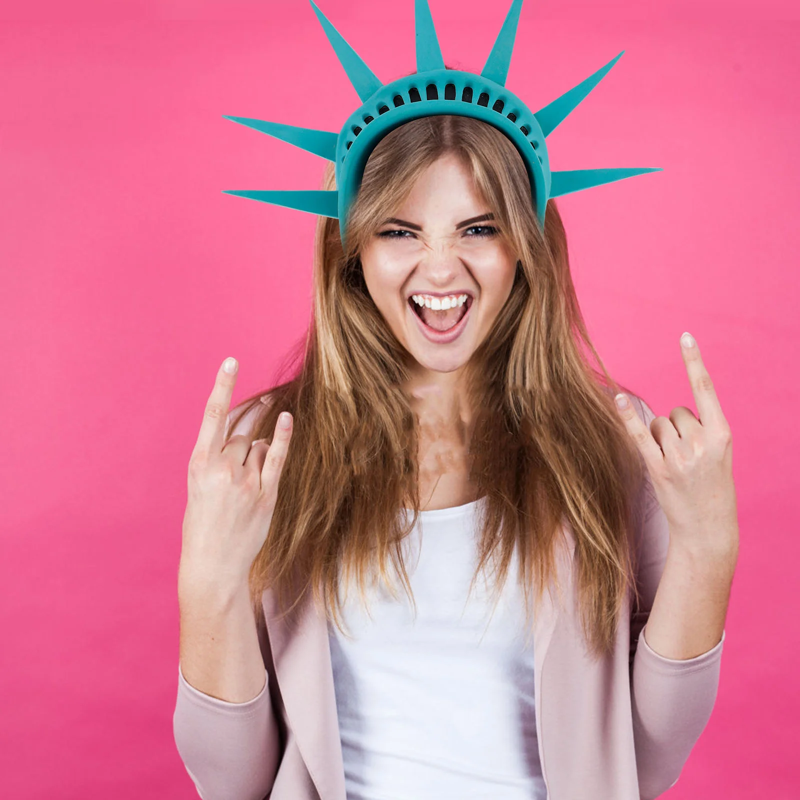 Наряд Статуя Свободы нарядные повязки на голову с шипами корона меч шипы