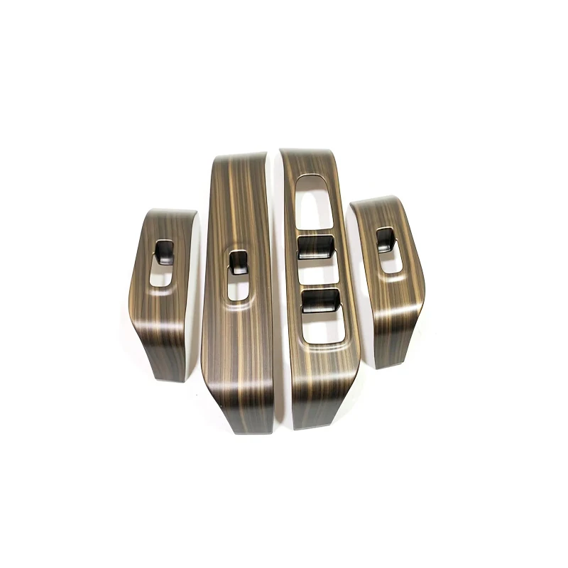 

Для Haval H9 2024 2025 ABS углеродное волокно салона автомобиля, переключатель подъема бокового окна, крышка, накладка, декоративная наклейка, аксессуары