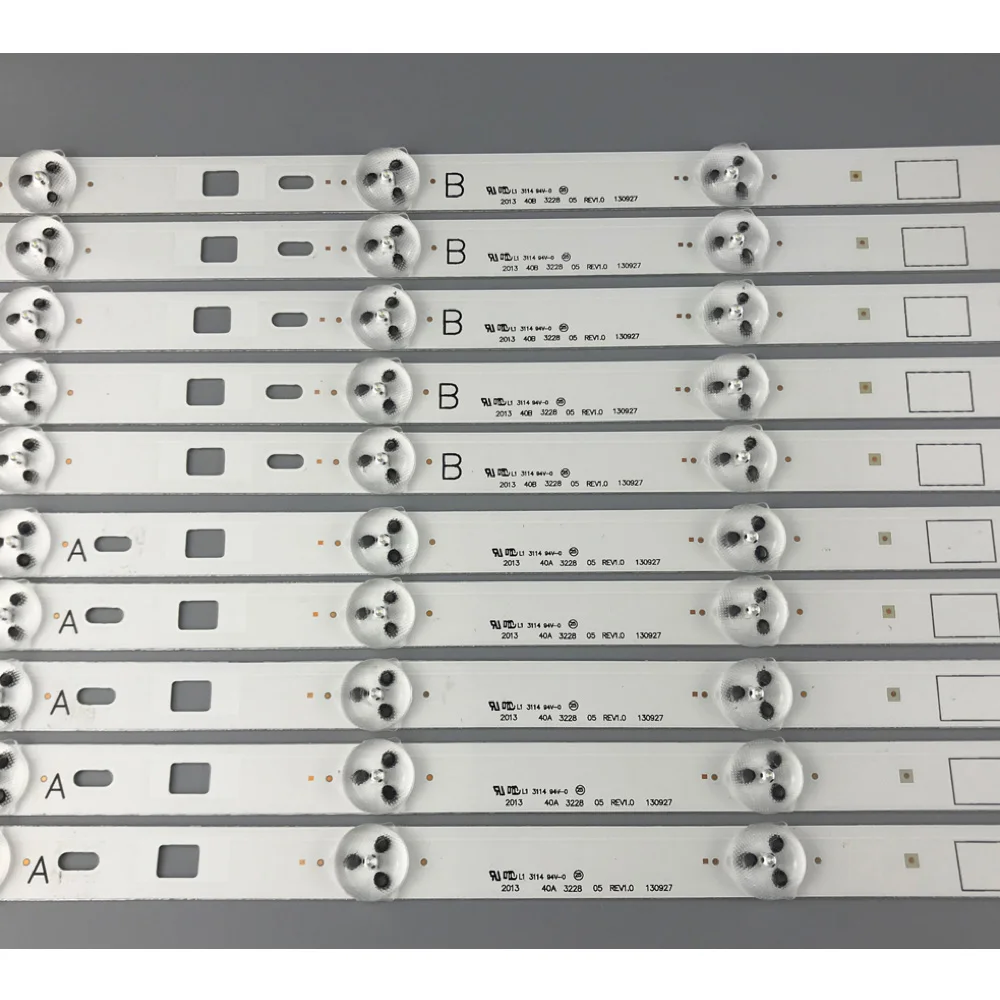 

Светодиодная лента для подсветки для samsung 2013SONY40A 2013SONY40 SONY KDL-40W605B NS4S400DND01 KDL-40R353B 40R485A 3228, 10 шт.