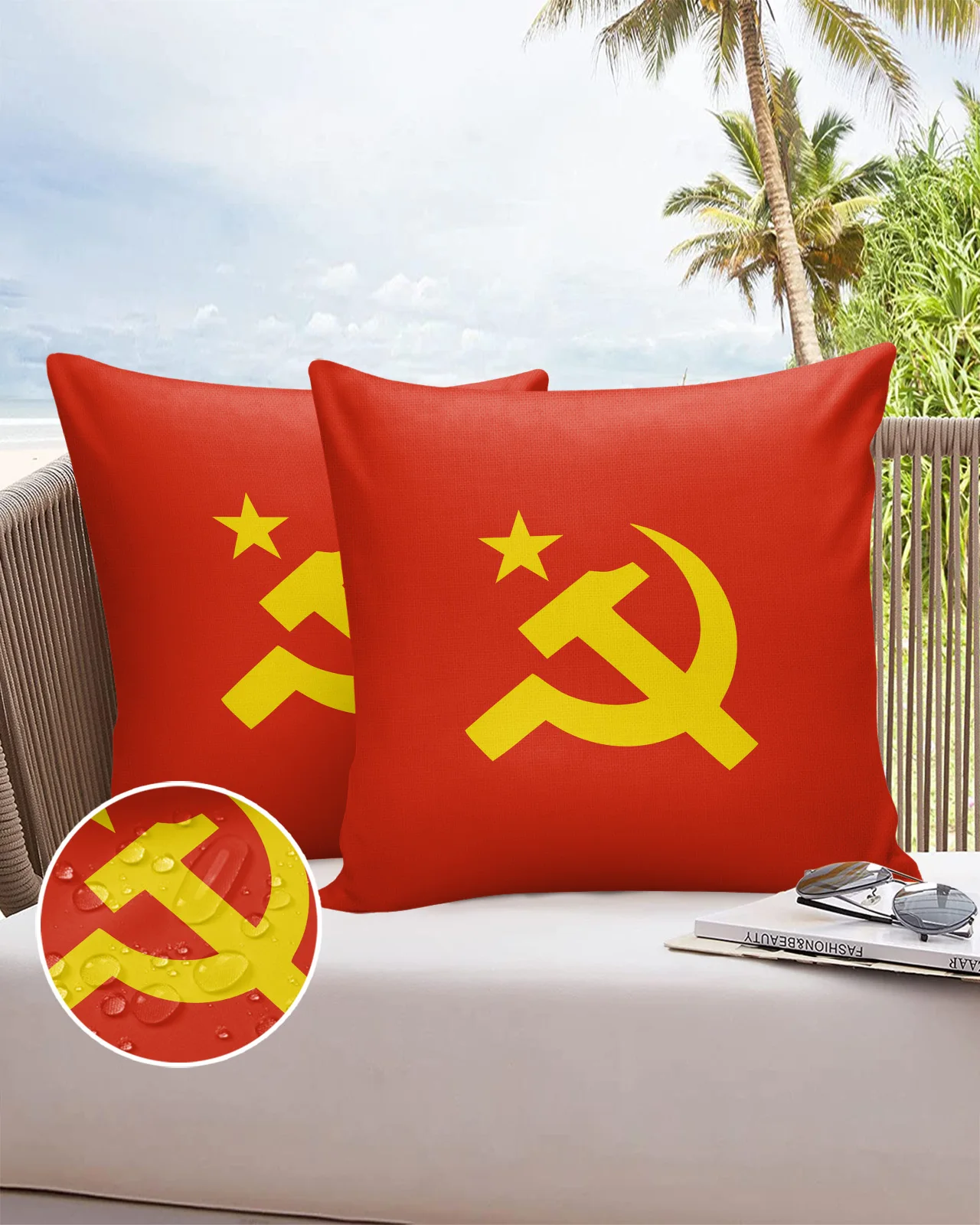 

2/4 шт./набор, водонепроницаемые декоративные наволочки для кровати