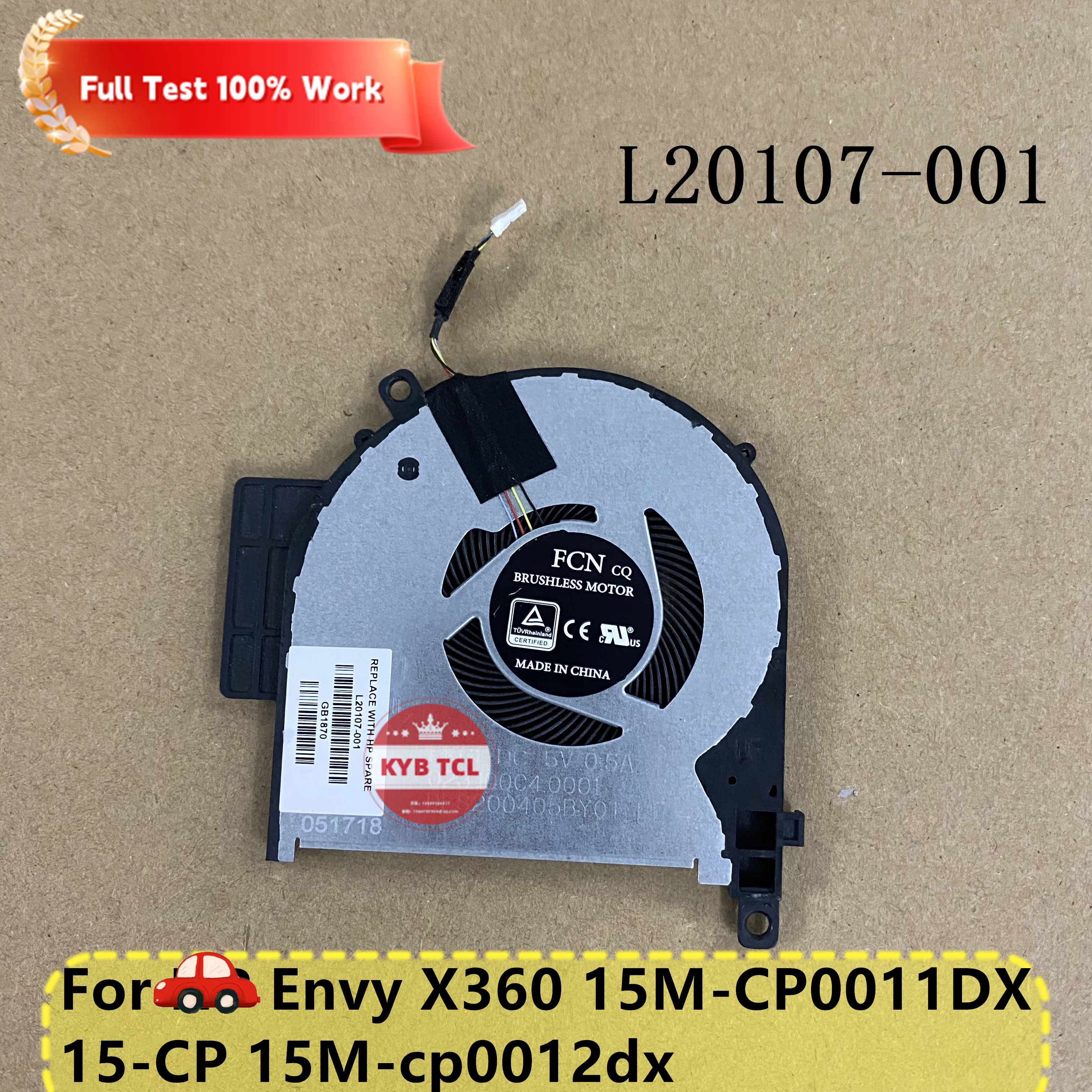 Ноутбук охлаждающий вентилятор CPU heatпоглотитель l2010-7-001 460.0EE01.0011 HP Envy X360 15M-CP0011DX 15-CP